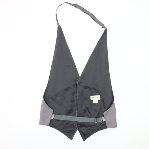 Moss Bros Men's Grey Suit Waistcoat - S