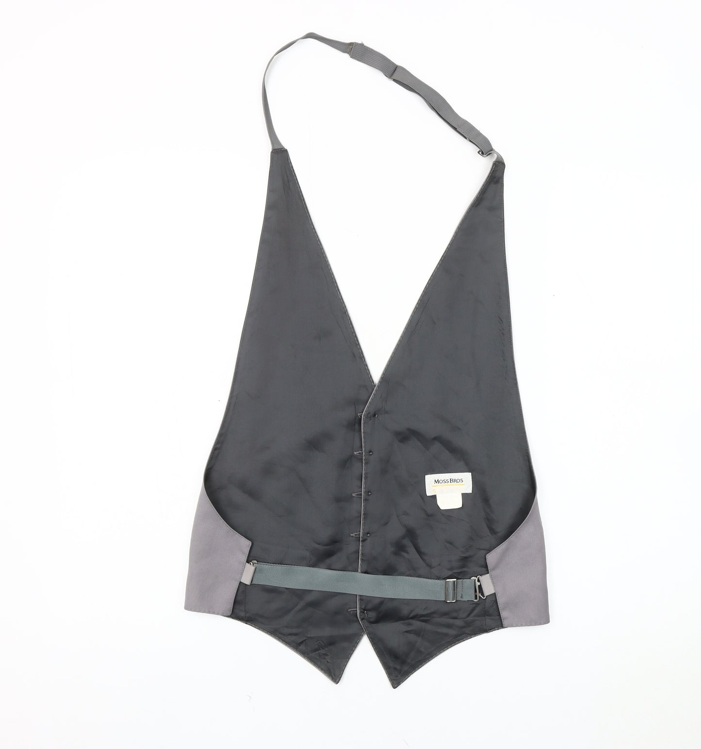 Moss Bros Men's Grey Suit Waistcoat - S