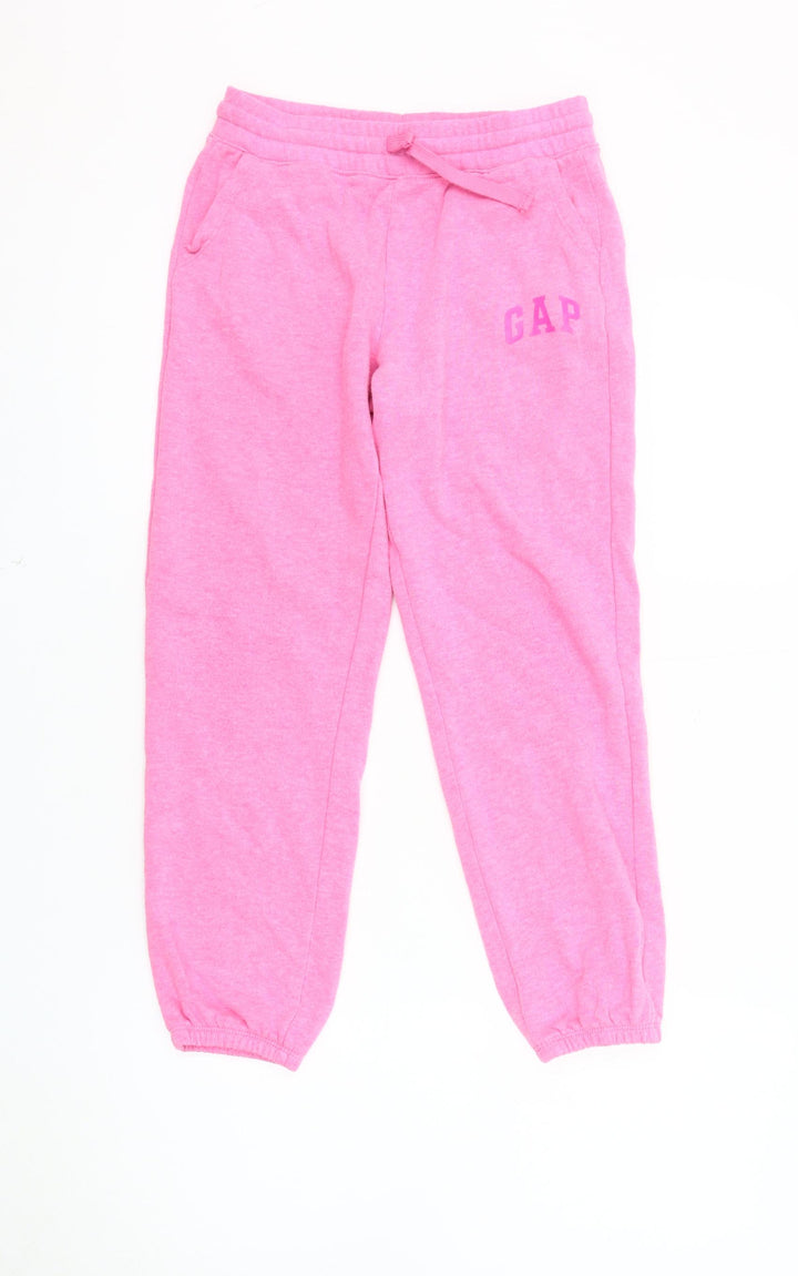 GAP Kids Pink Jogger Trousers, Girls Large, Elastic Waist