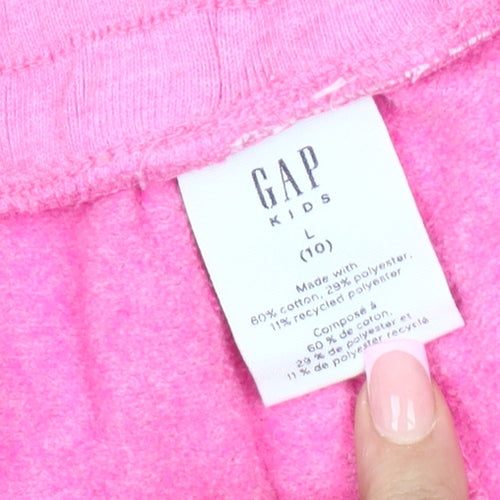 GAP Kids Pink Jogger Trousers, Girls Large, Elastic Waist