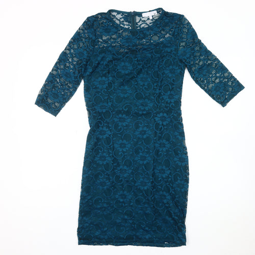 Red Herring Women's Blue Lace Dress Size 10