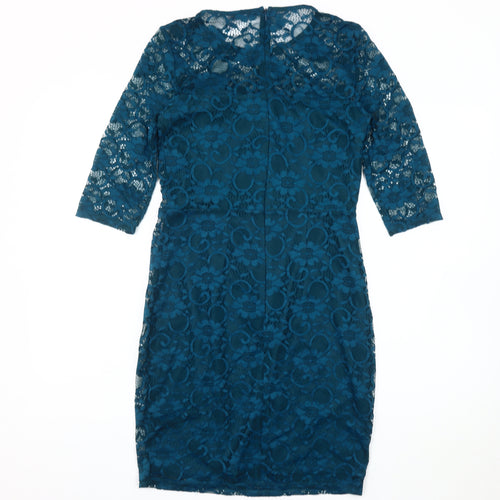Red Herring Women's Blue Lace Dress Size 10
