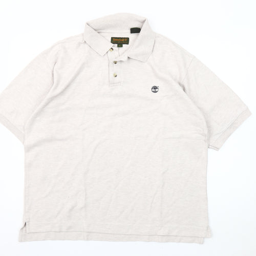 Timberland Men's Beige Polo Shirt L