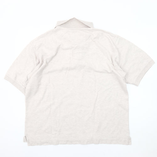 Timberland Men's Beige Polo Shirt L
