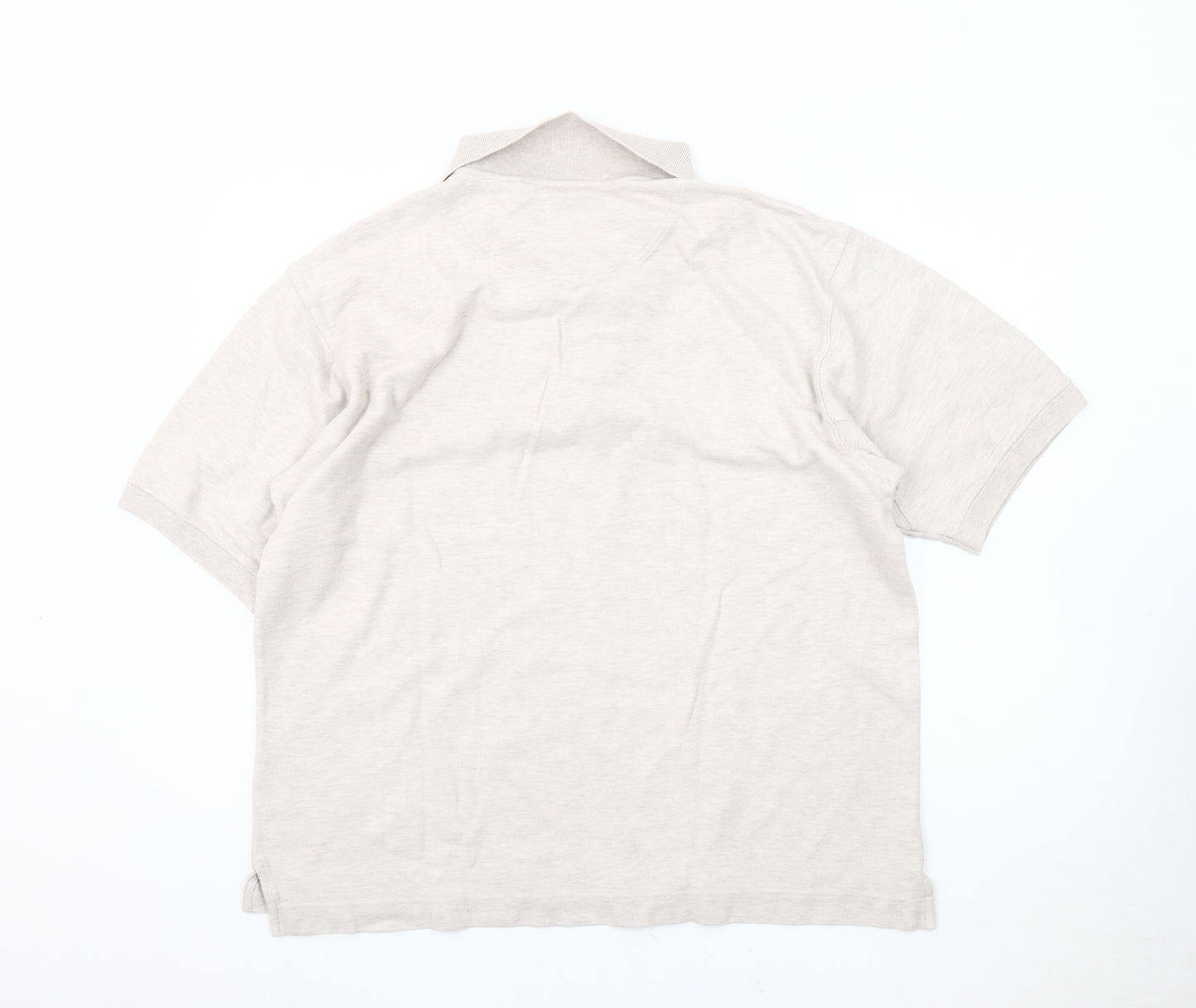 Timberland Men's Beige Polo Shirt L