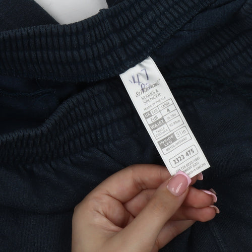Marks and Spencer Men's Blue Jogger Trousers Size L