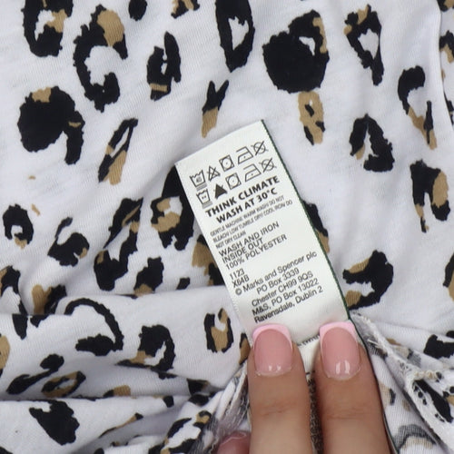 Marks and Spencer Women’s Animal Print T-Shirt, Size 8