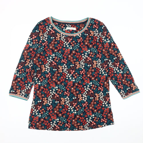Brakeburn Women's Multicoloured Floral T-Shirt Size 10