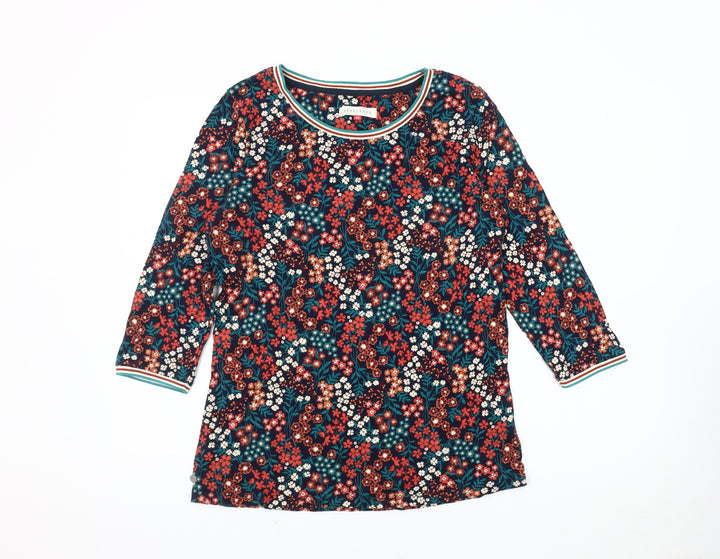 Brakeburn Women's Multicoloured Floral T-Shirt Size 10
