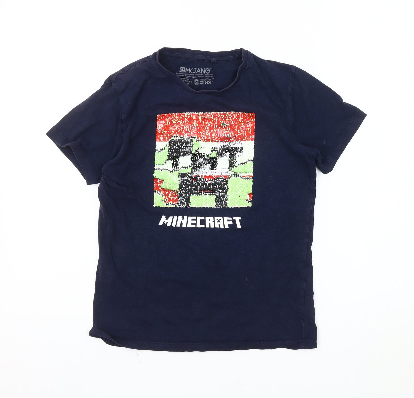 Next Boys Blue Minecraft Graphic T-Shirt 11 Years