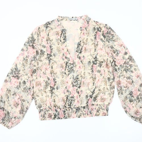Oasis Women's Floral Blouse Multicoloured Size 14