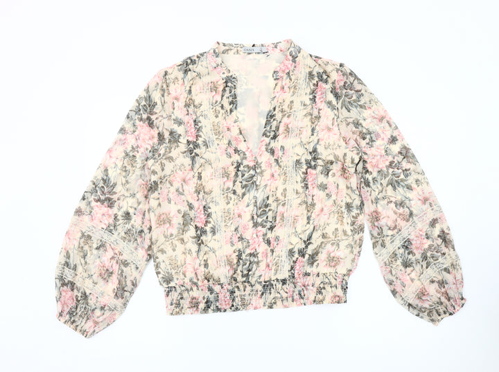 Oasis Women's Floral Blouse Multicoloured Size 14