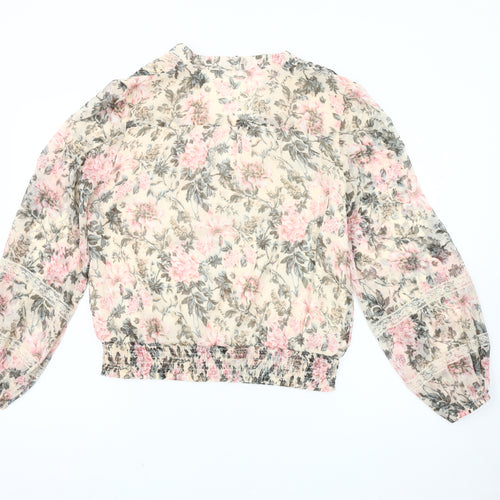 Oasis Women's Floral Blouse Multicoloured Size 14