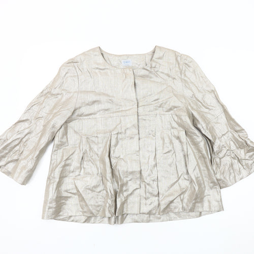 Oasis Women’s Silver Blazer, Size 10, Lightweight