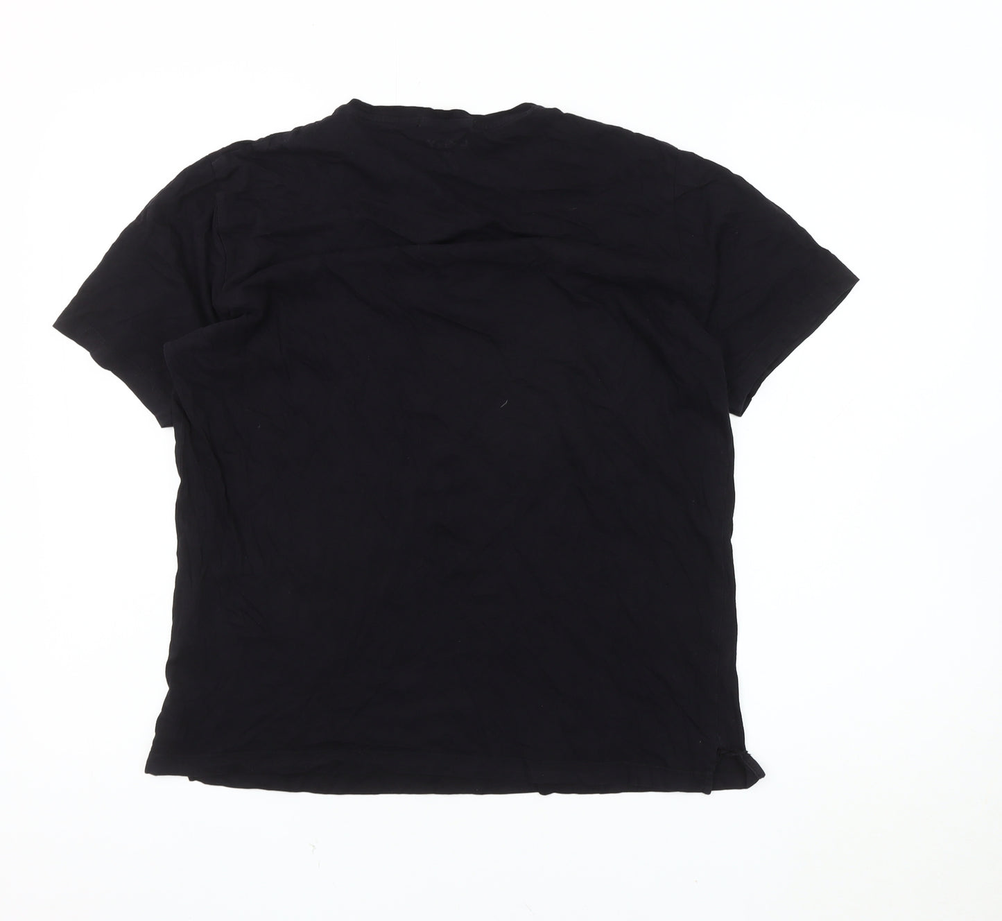 DKNY Black T-Shirt Medium Unisex Casual Cotton