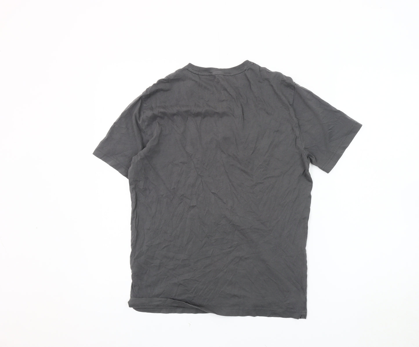 Emporio Armani Men's Grey Crew Neck T-Shirt, Size S