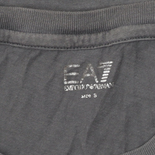 Emporio Armani Men's Grey Crew Neck T-Shirt, Size S