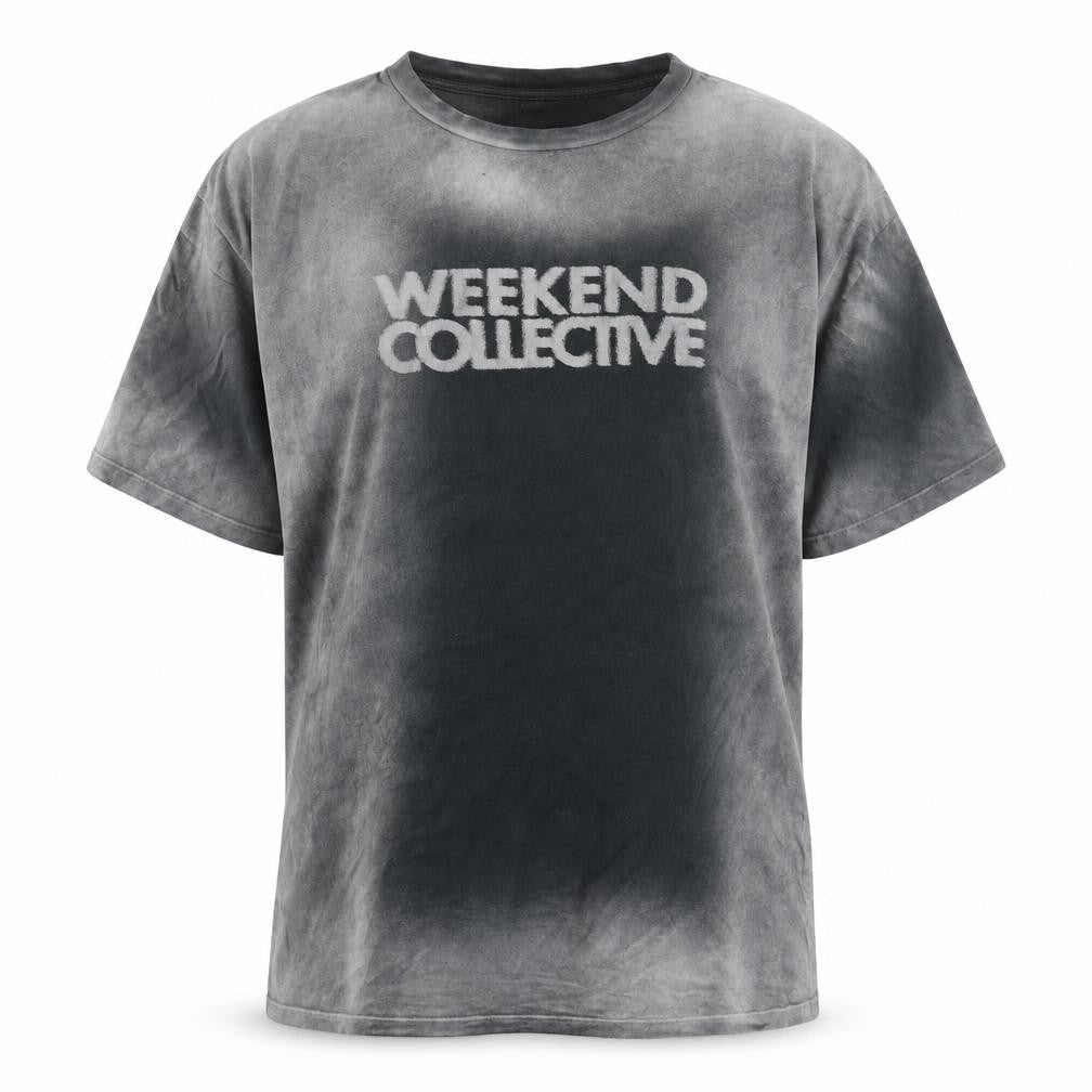 Front view of ASOS unisex black m relaxed cotton t-shirt