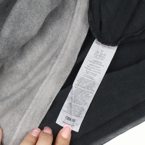 ASOS Unisex Black M Relaxed Cotton T-Shirt