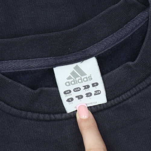 Adidas Men's Black Pullover Sweatshirt S - Logo Accent