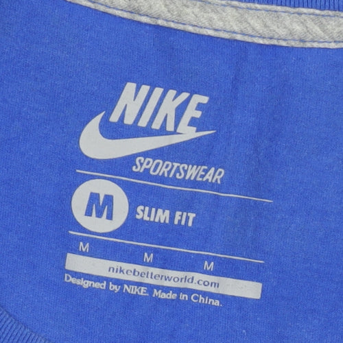 Nike Men's Blue Slim Fit Sportswear T-Shirt M