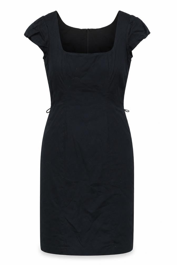 Front view of Oasis Women's Black Sheath Dress, size 10