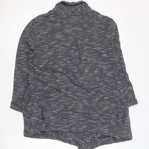 Fat Face Women's Blue Knit Open Front Cardigan Size 8