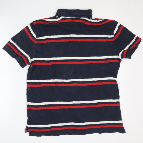 Tommy Hilfiger Men's L Blue Striped Polo