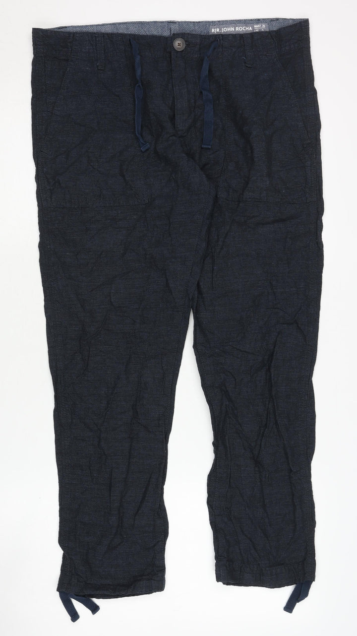 RJR John Rocha Blue Cargo Trousers - Unisex S