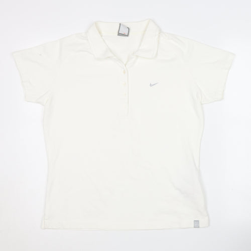 Nike Women's White Polo Shirt XL, Casual Comfort