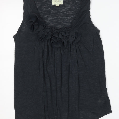 Deletta Women's Black Sleeveless Tank Top - Size S