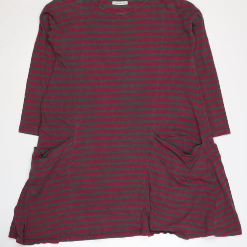 Seasalt Cornwall Women's Multicoloured Stripe T-Shirt Dress Size 10