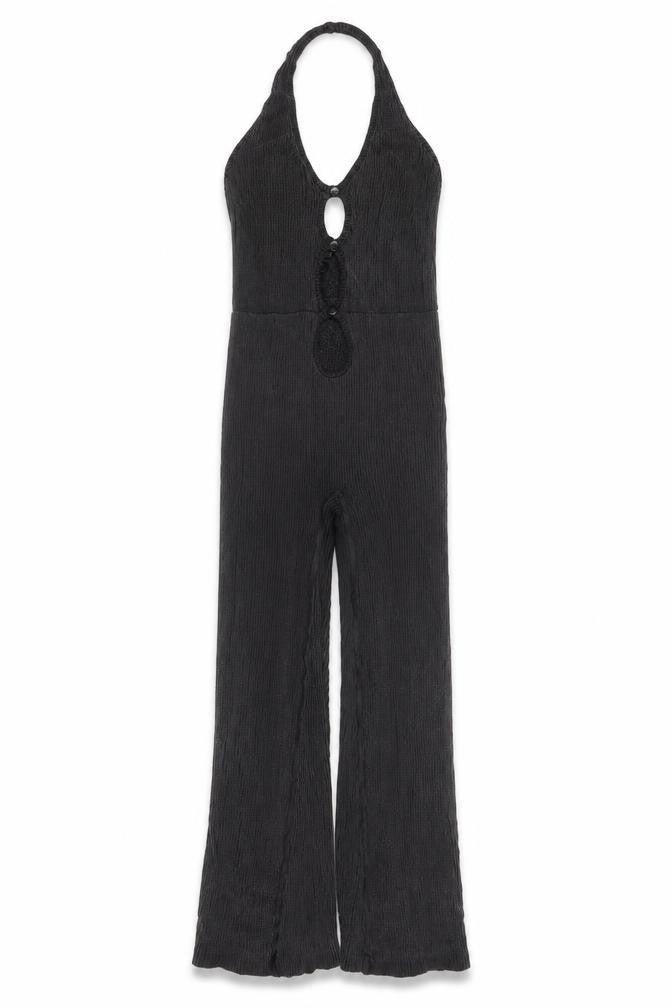 Urban Outfitters Black Halter Knit Women's Jumpsuit M