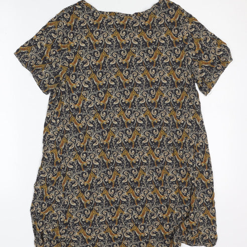 Fat Face Women's Multicoloured Animal Print T-Shirt, Size 10