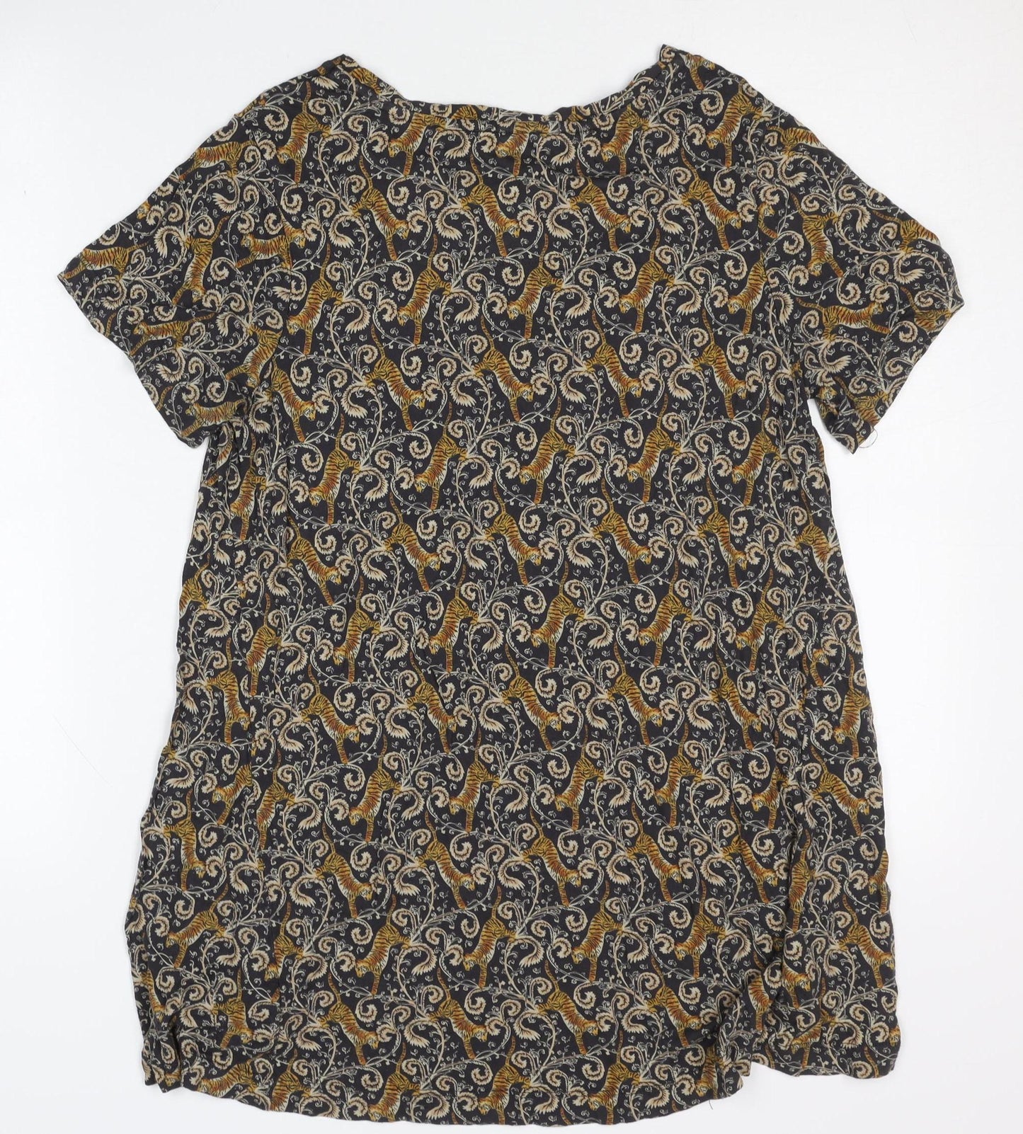 Fat Face Women's Multicoloured Animal Print T-Shirt, Size 10