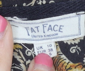 Fat Face Women's Multicoloured Animal Print T-Shirt, Size 10