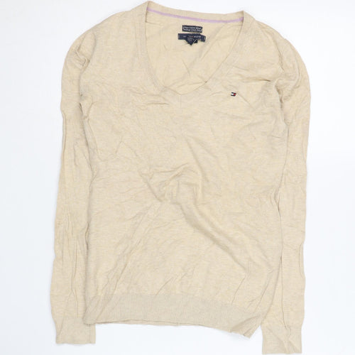 Tommy Hilfiger Women's Beige Pullover Jumper XS