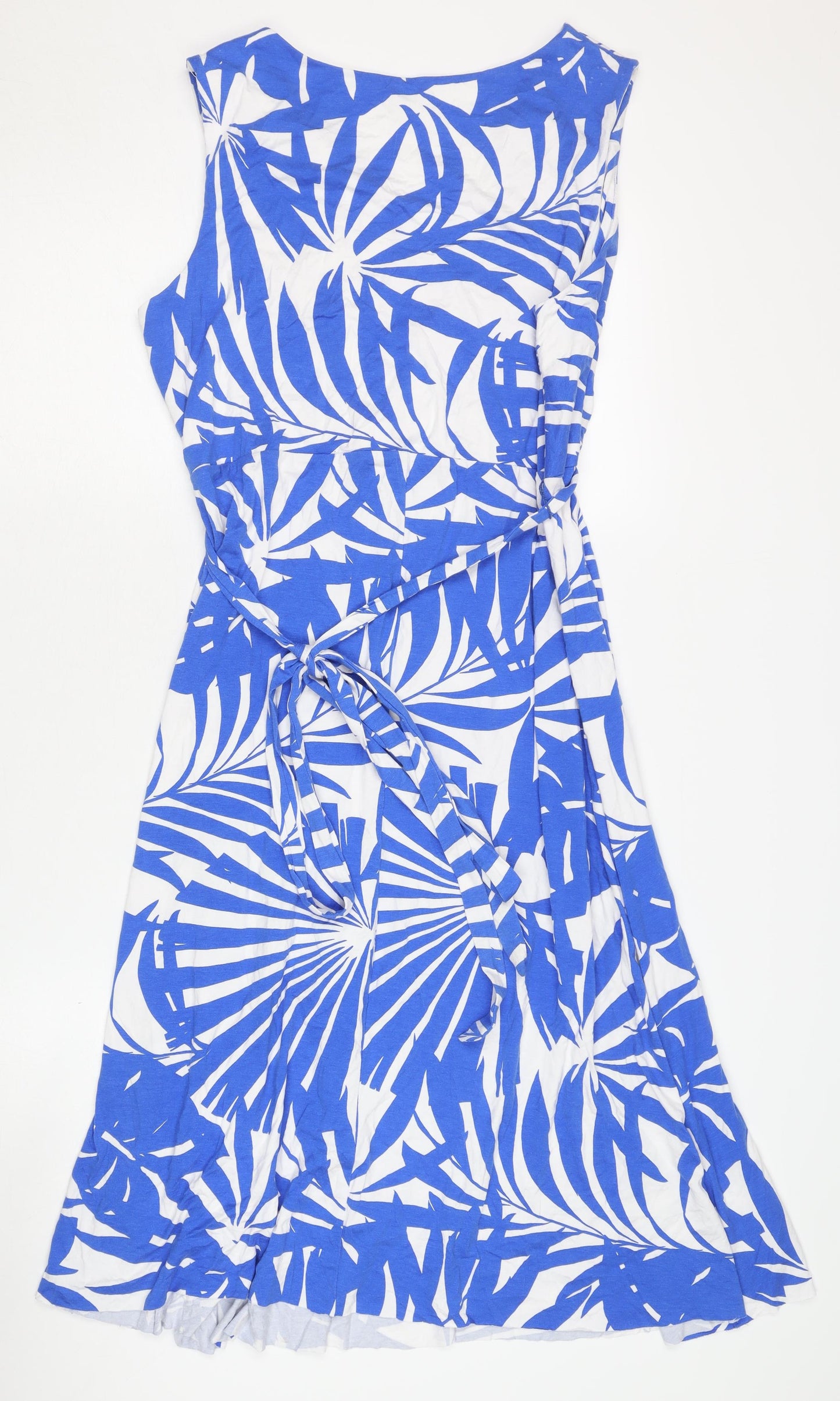 Phase Eight Women’s Blue V-Neck Dress, Size 18