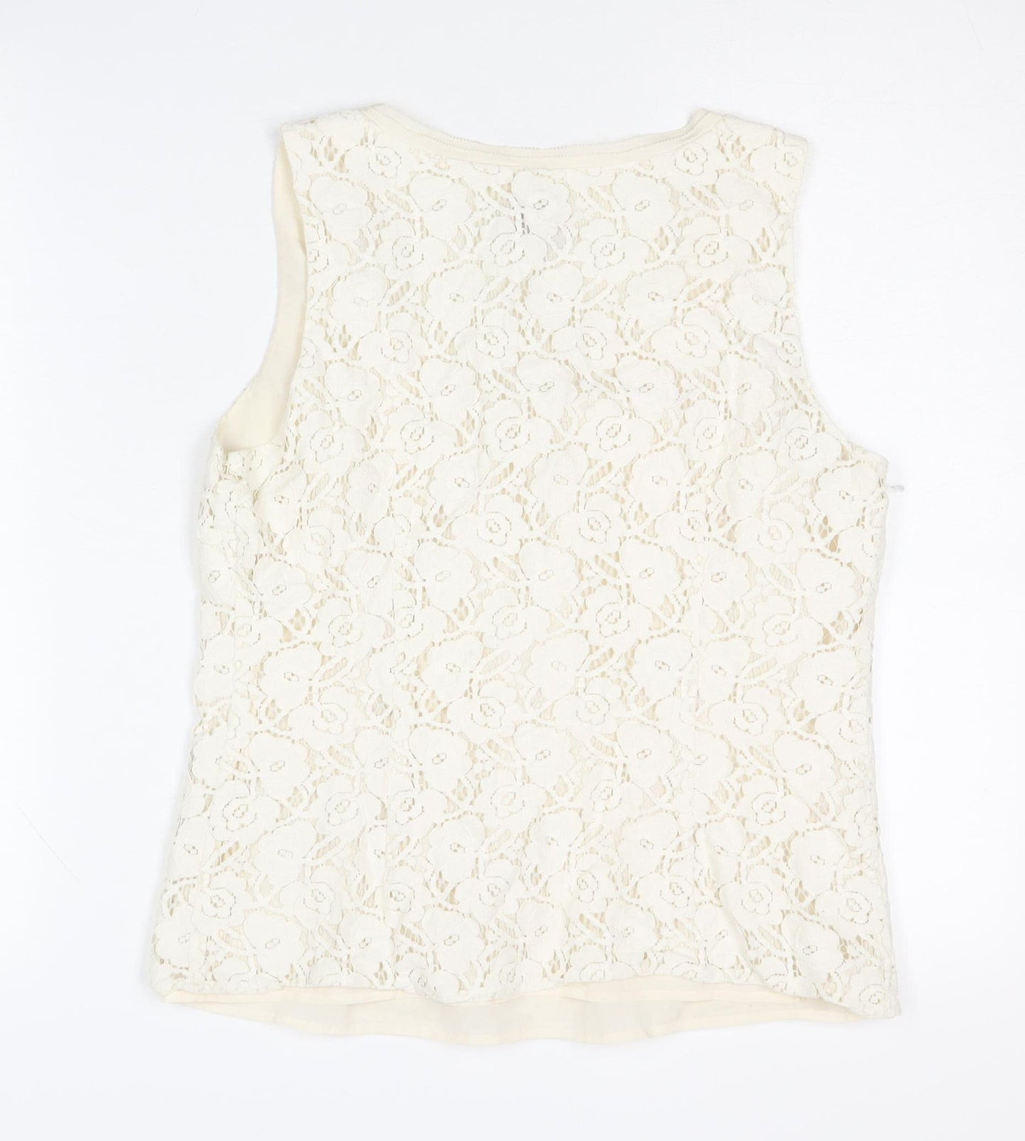 Phase Eight Women's Ivory Lace Tank Top Size 10