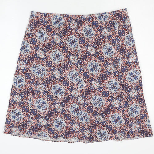 Isle Women's Multicoloured Geometric Knee-Length Skirt