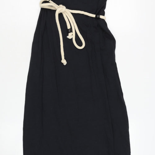 edc Women's Black Long One Shoulder Dress XS