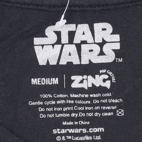 Zing Star Wars Baby Yoda Black Men's M T-Shirt