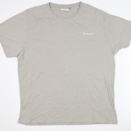 Columbia Men's Grey 2XL Crew Neck T-Shirt