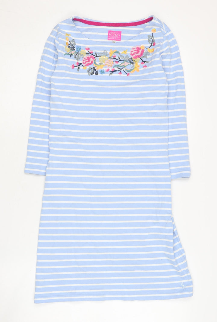 Joules Women's Blue Striped Shift Dress