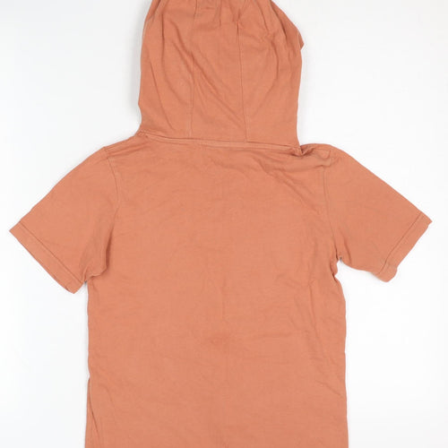 FatFace Boys Orange Hoodie, Size 8-9 Years, Graphic Print