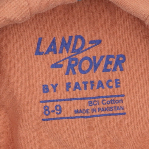 FatFace Boys Orange Hoodie, Size 8-9 Years, Graphic Print
