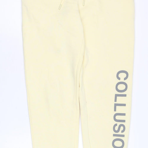 Collusion Women Ivory Jogger Trousers 2XS