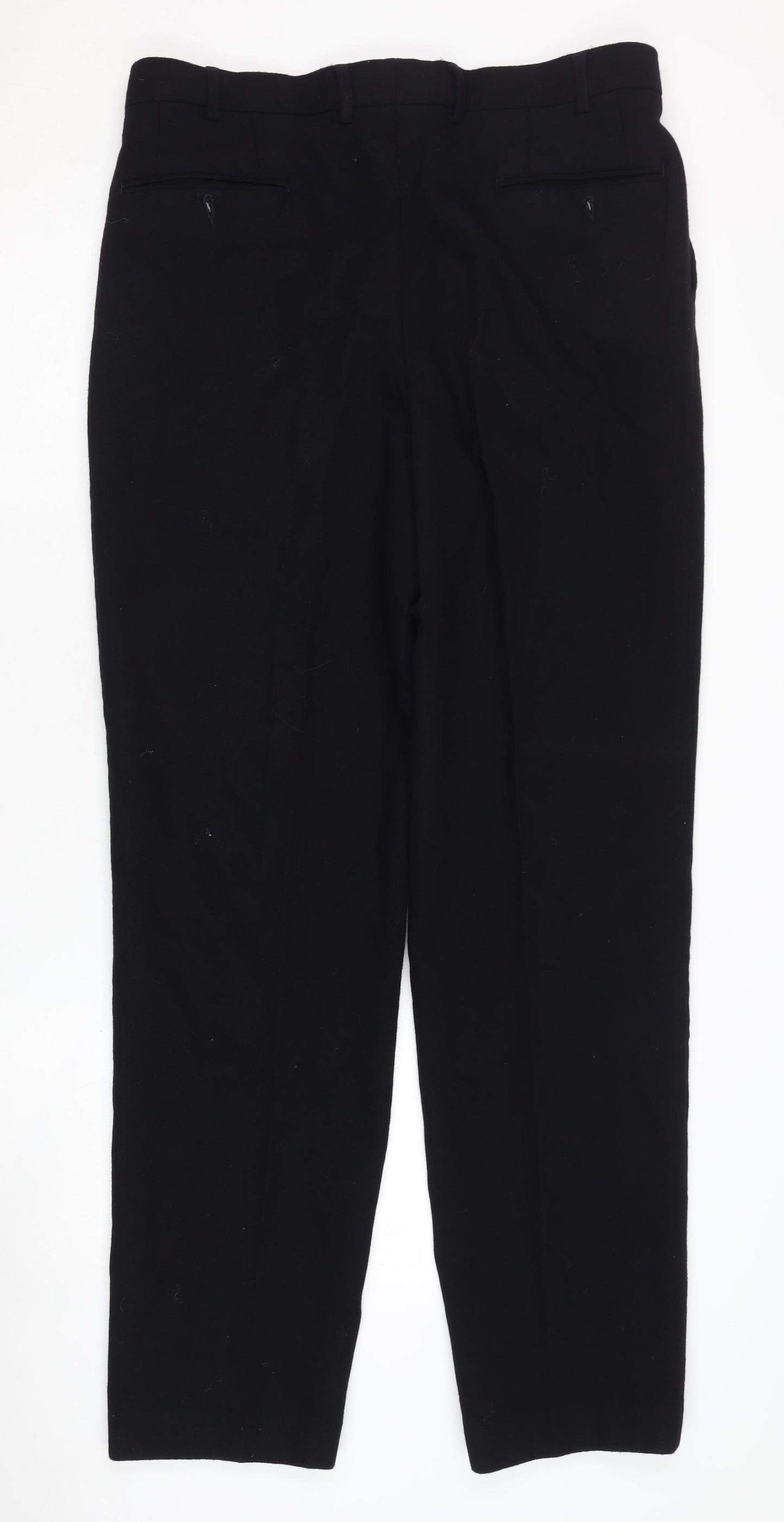 Cecil Gee Black Wool Blend Men's Trousers 36L