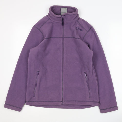 TOG24 Girls Purple Fleece Jacket Ages 11 Years Casual