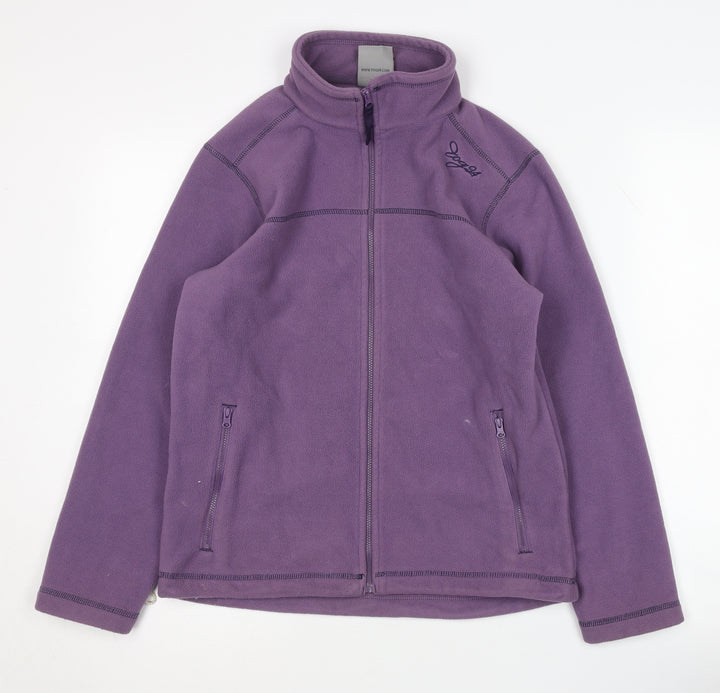 TOG24 Girls Purple Fleece Jacket Ages 11 Years Casual